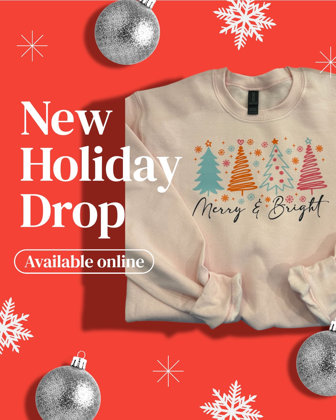 Pink Merry & Bright Sweatshirt