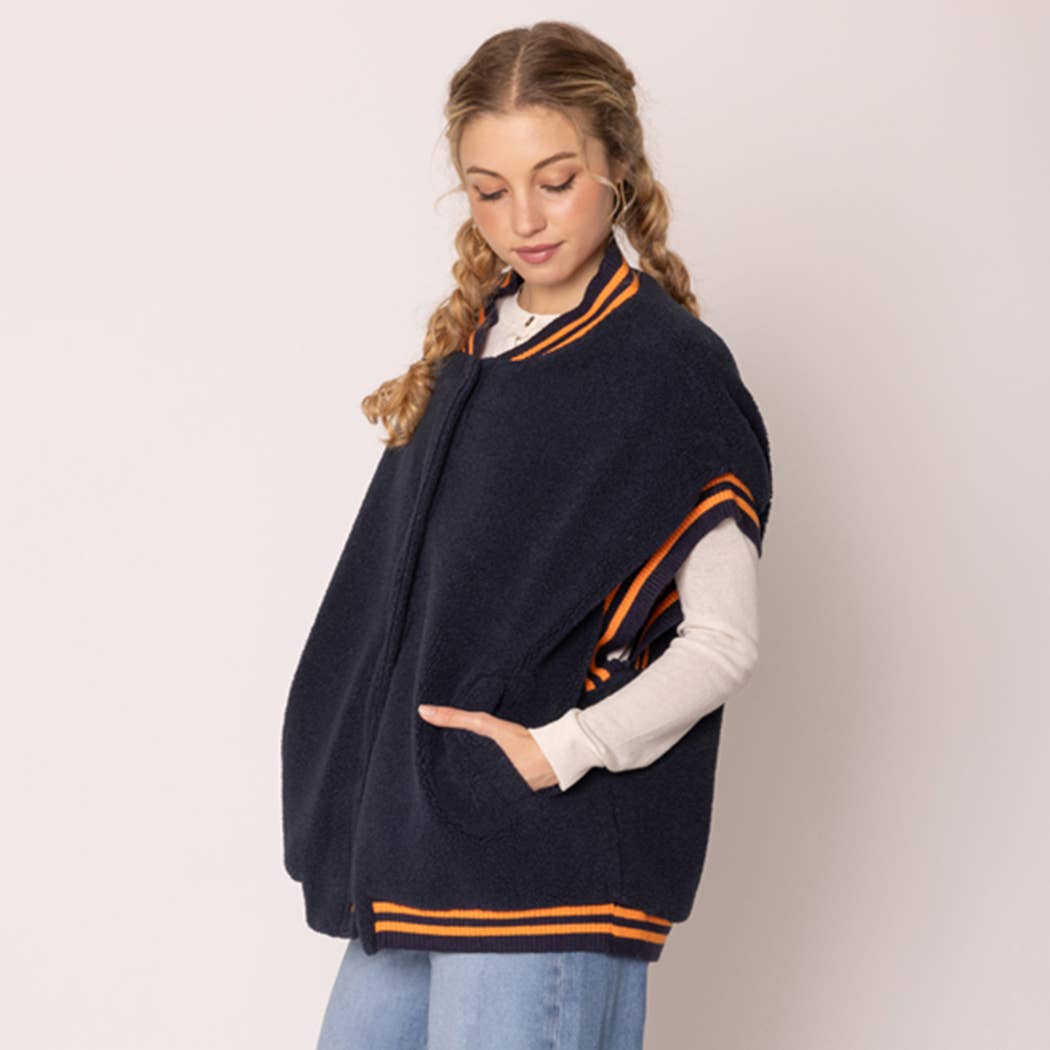 Sherpa Varsity Short-Sleeve Baseball Vest