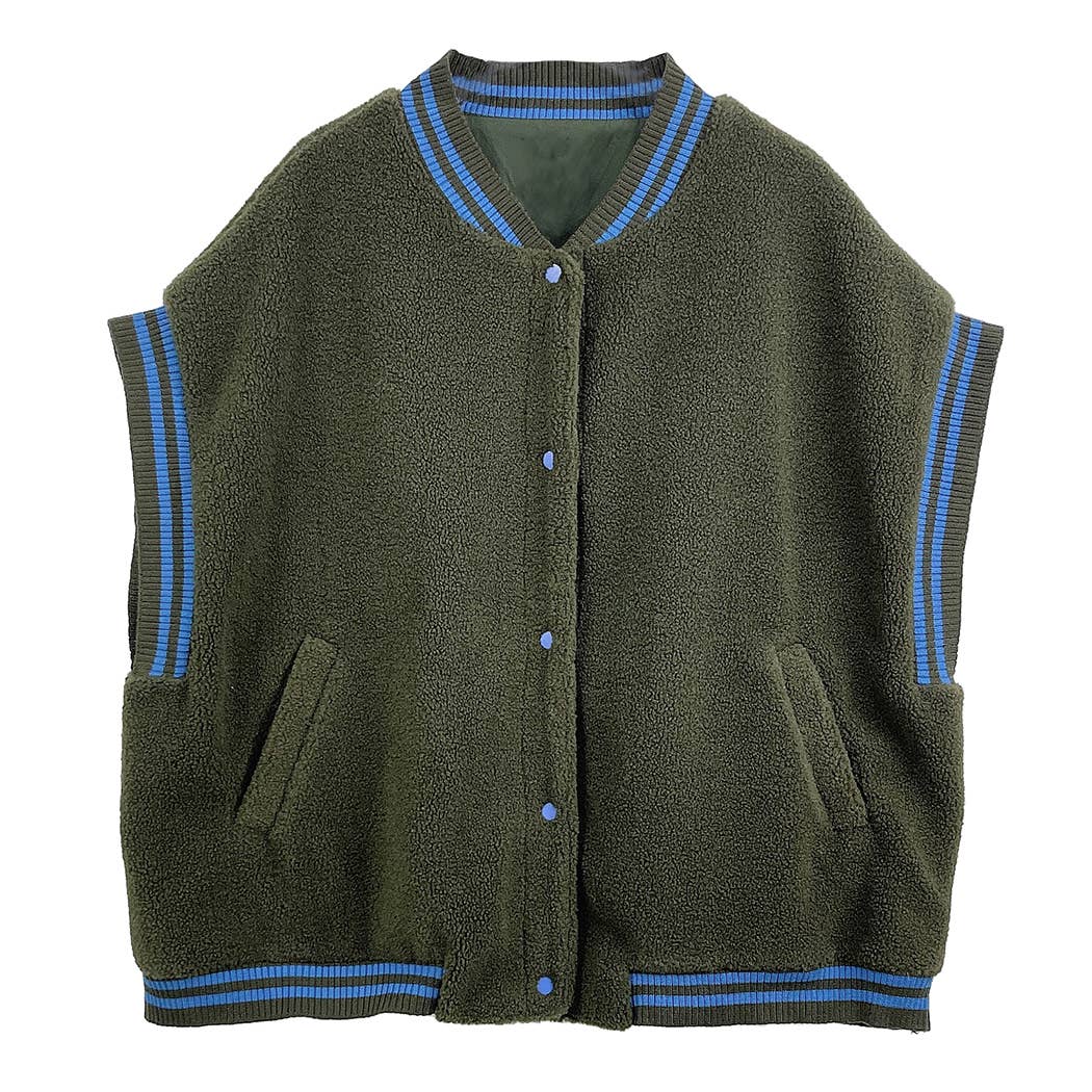 Sherpa Varsity Short-Sleeve Baseball Vest