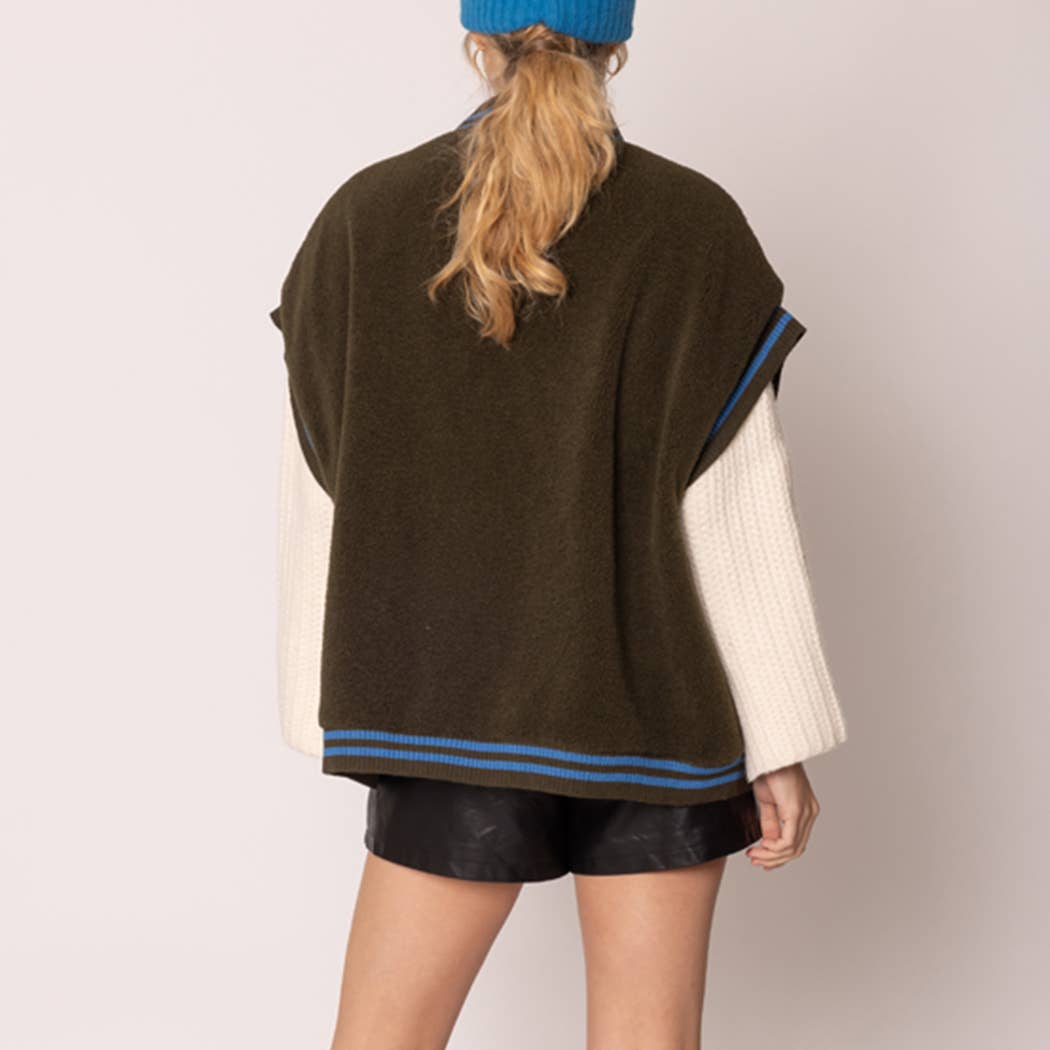 Sherpa Varsity Short-Sleeve Baseball Vest