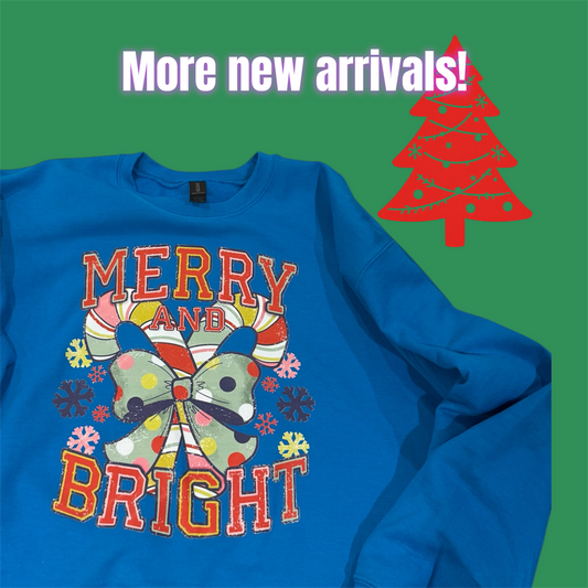 Blue Merry and Bright Sweatshirt