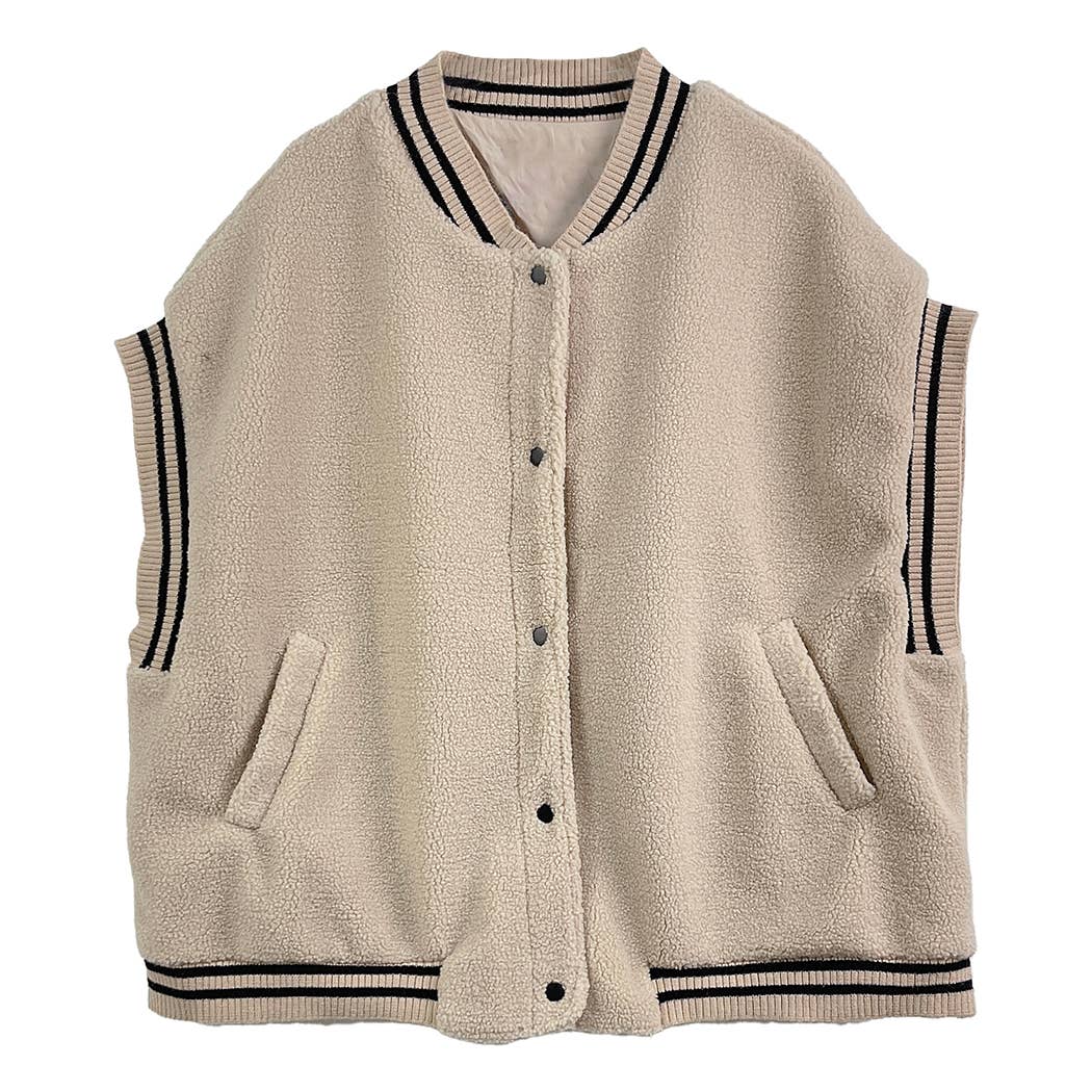 Sherpa Varsity Short-Sleeve Baseball Vest