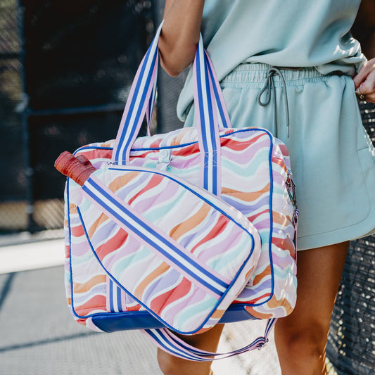 Retro Wave Colors Cute Pickleball Bag