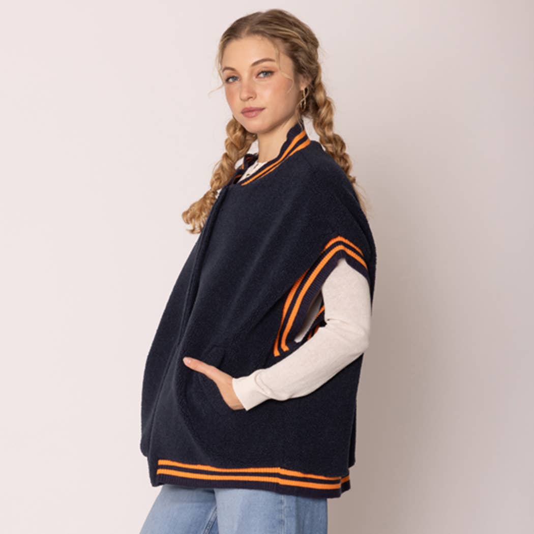 Sherpa Varsity Short-Sleeve Baseball Vest