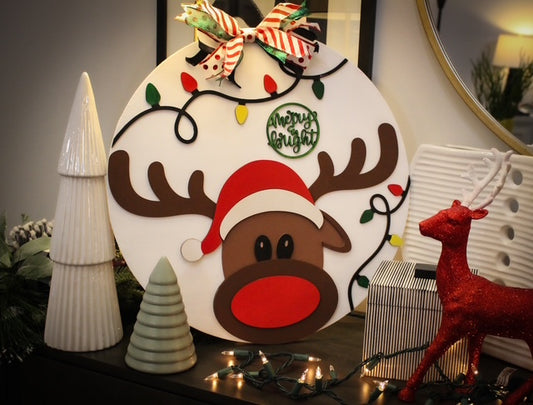 Rudolph Door Hanger