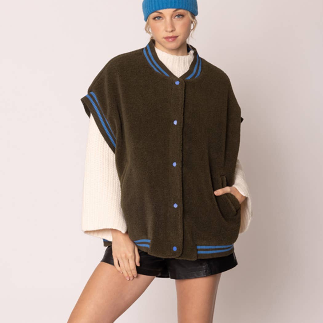 Sherpa Varsity Short-Sleeve Baseball Vest
