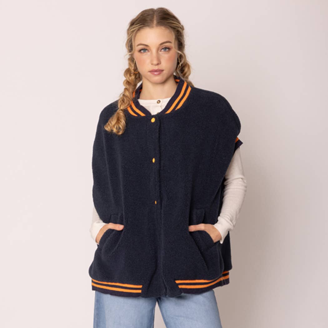 Sherpa Varsity Short-Sleeve Baseball Vest