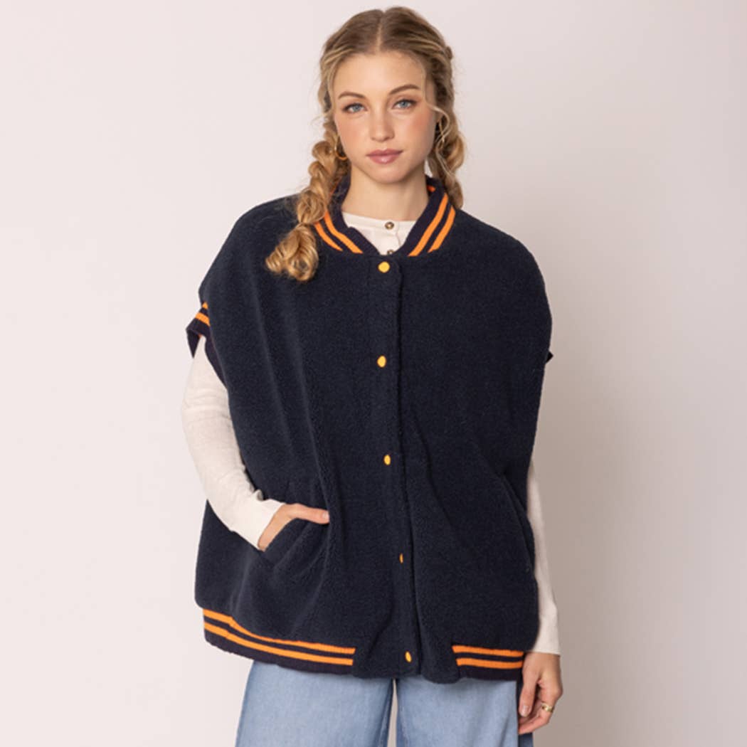 Sherpa Varsity Short-Sleeve Baseball Vest
